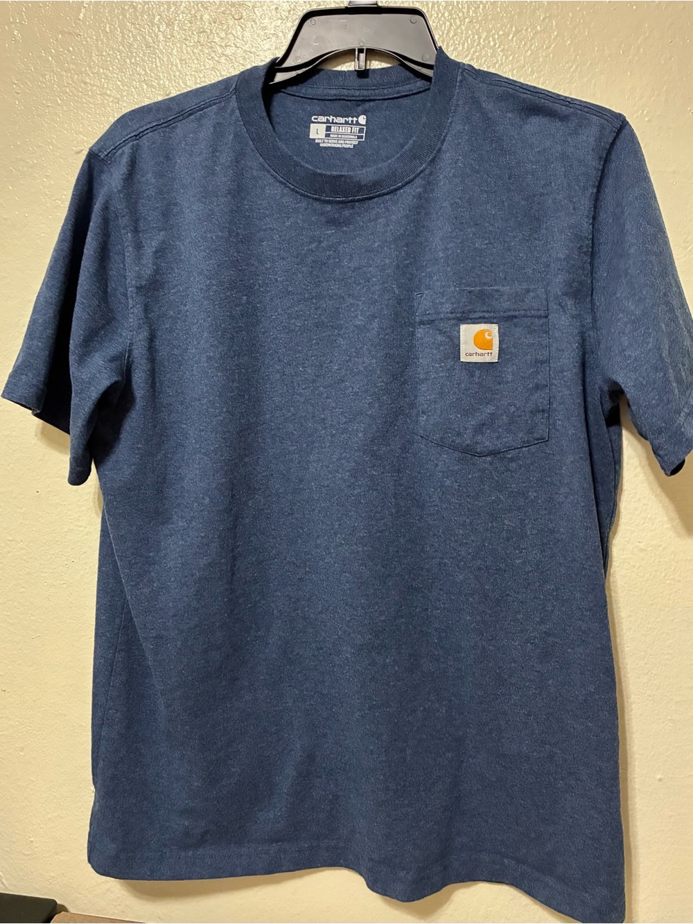 Carhartt Men’s Navy Pocket Relaxed fit T-Shirt